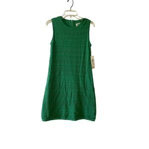Eliza J Crochet Emerald Green Lined Sleeveless NWT Women's Dress Size Small